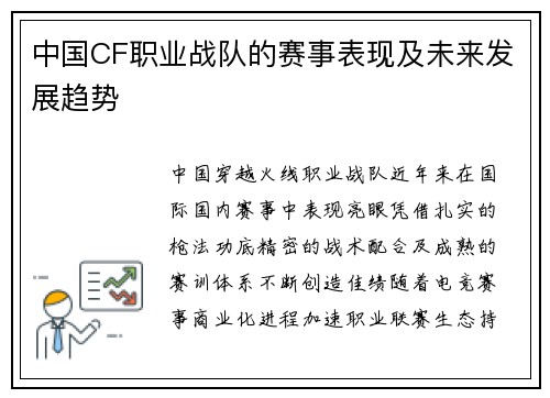 中国CF职业战队的赛事表现及未来发展趋势